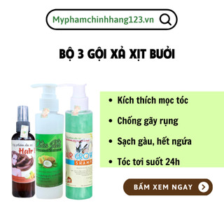 Tinh dầu bưởi hair lotion_ Dầu gội bưởi_Dầu xả sữa dừa kích thích mọc tóc, ngăn ngừa rụng tóc,khỏe