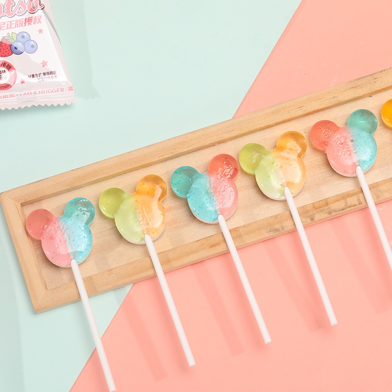 Kẹo Mút Gấu Dâu Trái Cây Mix Vị, Kẹo Gấu Dâu Lotso Dâu Tây / Việt Quất / Dưa / Hấu Cam