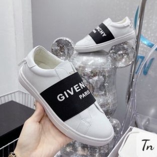 Giày Thể Thao Sneaker Slipon Givenchy Giày Trắng Vải Đen Dấu X - Giày Lười Slipon Thời Trang Cao Cấp