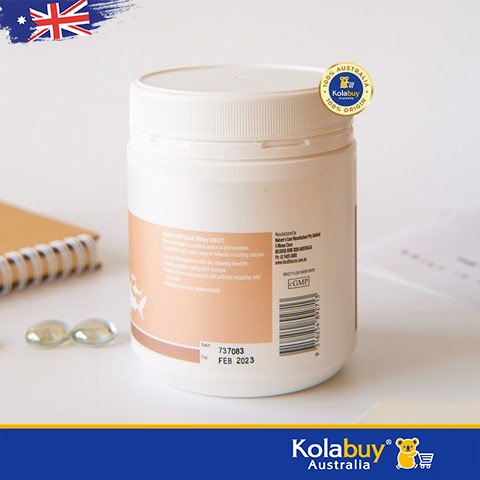 Viên uống Sụn cá mập của Úc Healthy Care Shark Cartilage 750mg 200 viên