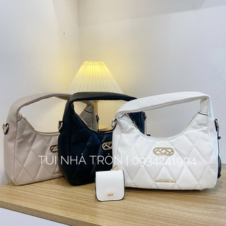(Ảnh thật shop tự chụp) Túi kẹp nách LYN BOSTON S da trám mềm mại kèm ví đựng airpod và dây đeo chéo
