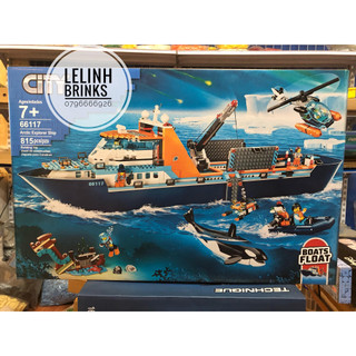 Xếp hình 60368 leji 66117 tàu thám hiểm bắc cực 815 mảnh