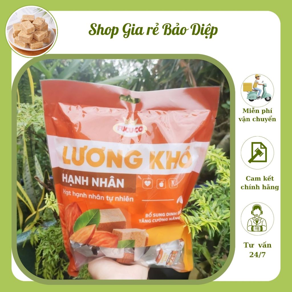 Lương khô hạnh nhân Fucuco,Lương khô mini mix,Thực phẩm ăn chay ,Ăn vặt