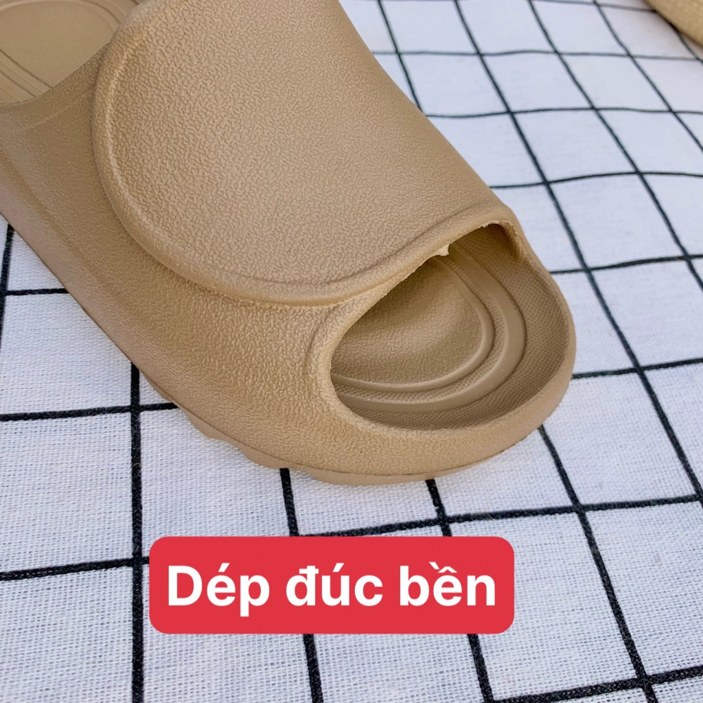 Dép bánh mì nâng đế 3cm dép quai ngang nữ đúc bền kiểu dáng unisex ulzzang chất liệu eva đi mưa