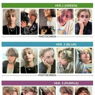 Card album layover taehyung v bts photobook weverse chính hẵng offical