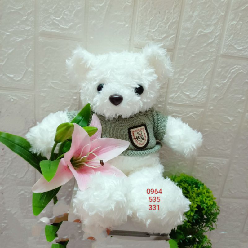 💖 Gấu tedy áo len 30cm💖