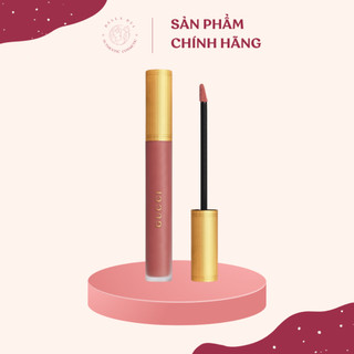Son kem lì gucci rouge liquid matte 208 they met in argentina màu hồng đất