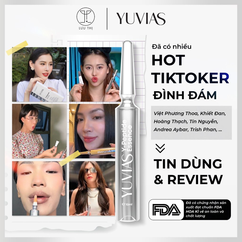 Khử thâm môi YUVIAS dưỡng ẩm môi làm hồng môi, ti, bikini - tặng kèm son dưỡng căng mọng fille