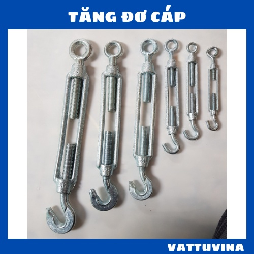 Tăng Đơ Cáp Thép cỡ Ø 5mm,   Ø 6mm,  Ø 8mm, Ø 10mm,  Ø 12mm, Tăng  Dây Cáp