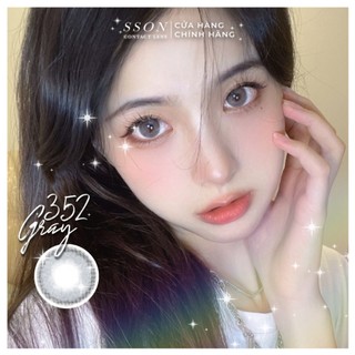 Fc352 Gray - Lens Có Cận Kính Áp Tròng  Giãn It Đã Kèm Khay