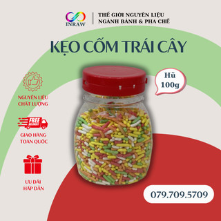 Kẹo cốm vị trái cây trang trí bánh 100g