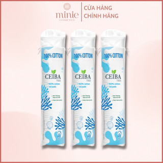 Combo 3 bông tẩy trang Ceiba 140 miếng 100% cotton