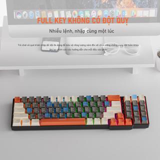 bàn phím cơ máy tính Bluetooth có dây hotswap gaming red switch blue switch yellow switch LED bàn phím cơ giá rẻ