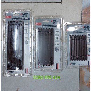Set 1 vỉ 10 chiếc đầu bắt vít 4 cạnh dài 10cm, 15cm, 20cm loại tốt.