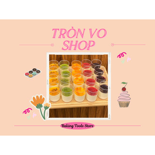 Ly nhựa PS hình trụ tròn có nắp cầu thích hợp cho dòng bánh lạnh như mousse, tiramisu và pana cottaMS: 6080 - ( Set 50 )