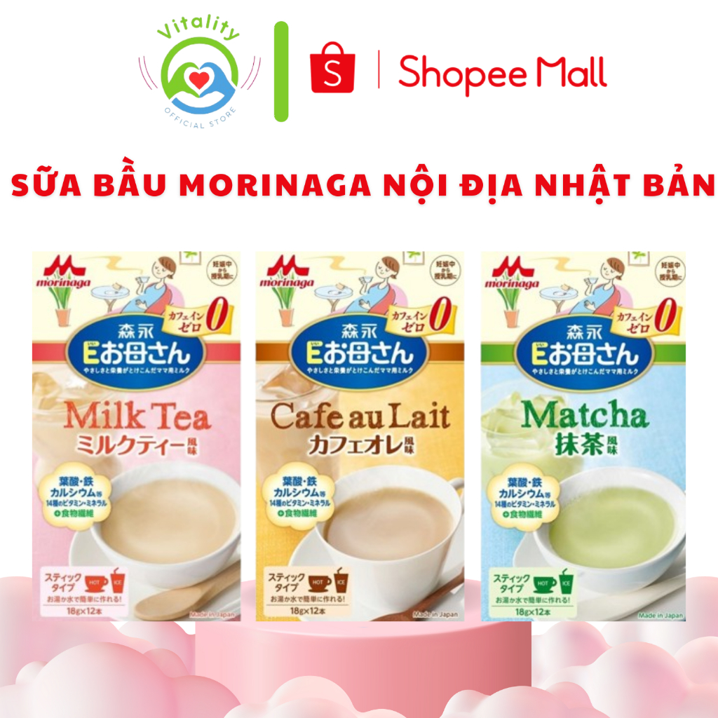 Sữa bầu Morinaga, sữa cho bà bầu nhật bản 12 gói x 18g