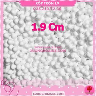 Nụ xốp tròn 1.9cm, bịch nụ xốp tắc, quất, nụ làm hoa handmade, quả cầu xốp