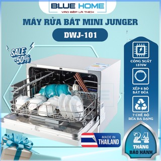 Máy Rửa Bát JUNGER DWJ-101 Sản Xuất Tại Thái Lan, Dung Tích 6 Bộ - 7 Chương Trình Rửa, Hàng Chính Hãng