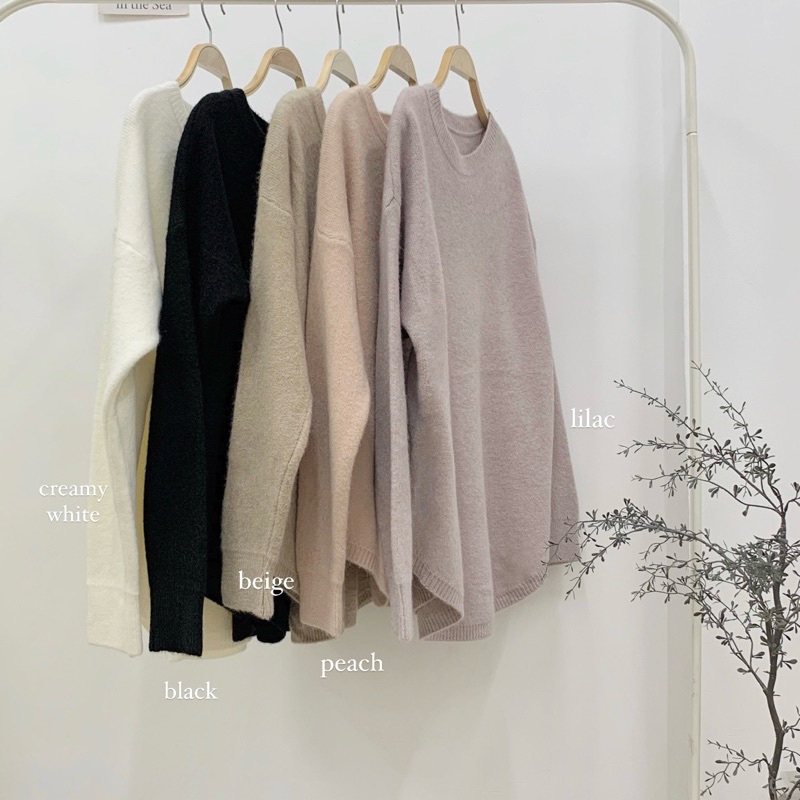 Áo len cổ tròn 5 màu