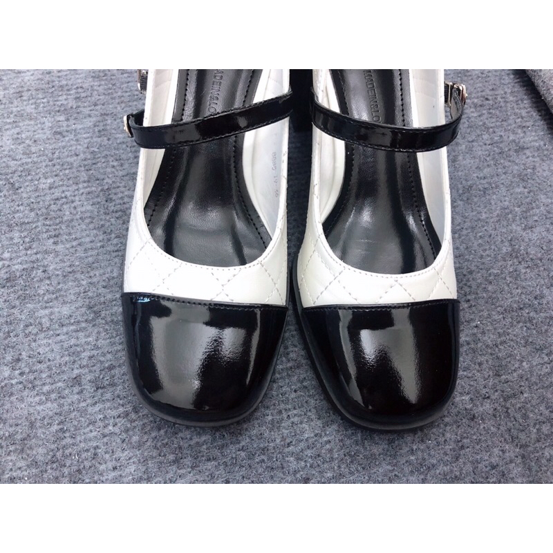 Giày Cao Gót Nữ, Dép cao gót Mary Jane cao 5cm có khóa gài quai ngang mũi vuông cho nữ đế siêu êm chân