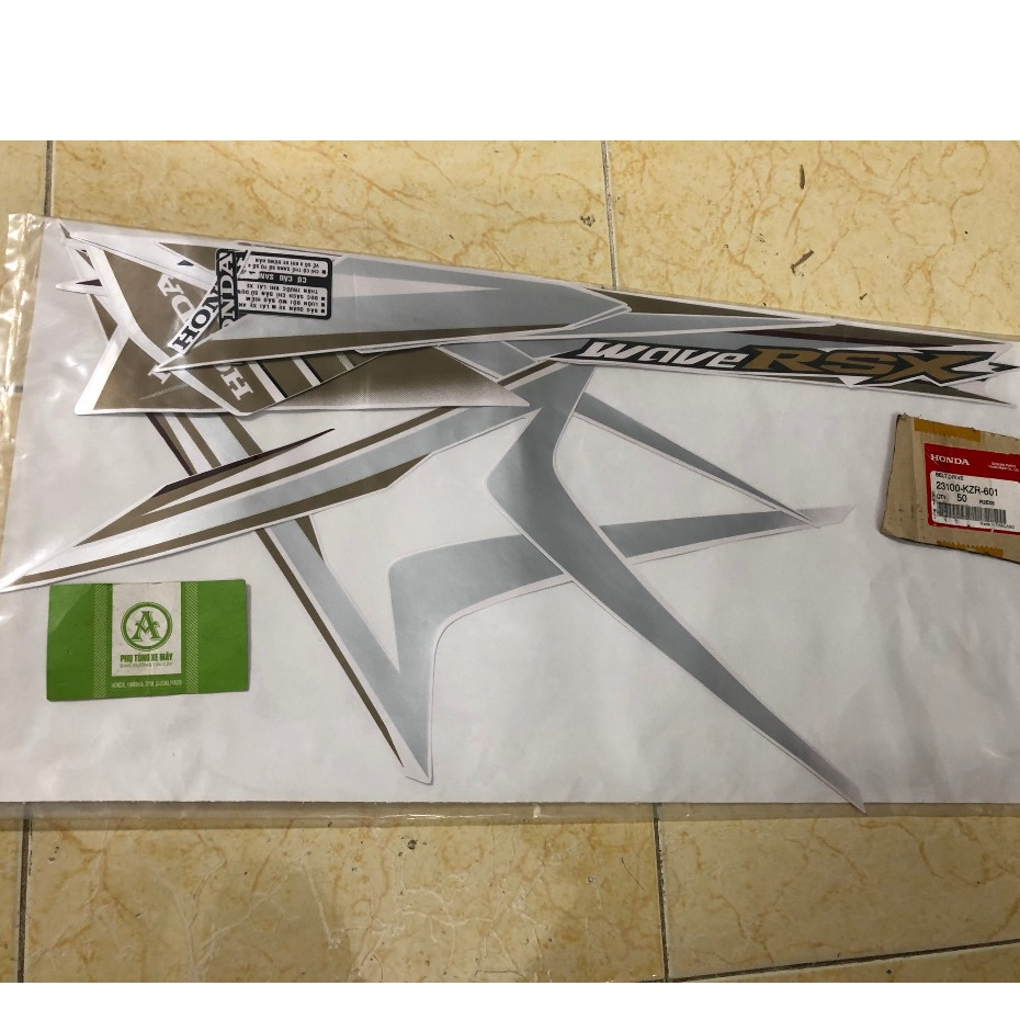 Bộ Tem Wave Rsx 110  2014 Màu Đồng
