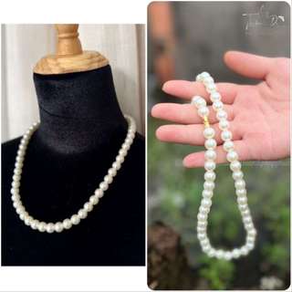 Chuỗi vòng cổ hạt ngọc trai nữ nhân tạo dây chuyền chuyền ngọc trai mặc áo dài, đồ lam sang trọng Thiên Di