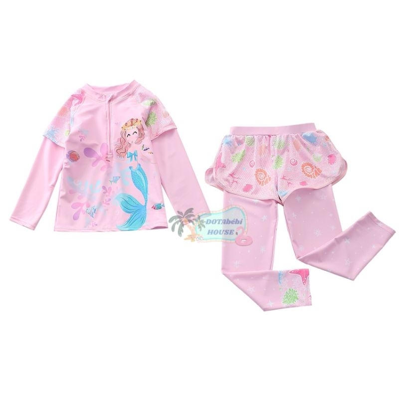 16-36kg nhiều mẫu Đồ bơi 2 chi tiết tay dài quần dài size đại cho bé gái mã SW0770 - DOTAbébi HOUSE