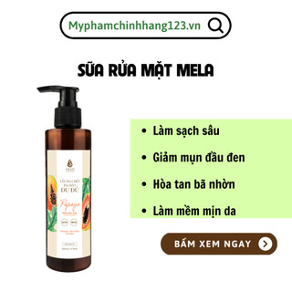  Sữa Rửa Mặt Nghệ Nhân Sâm MELA Cho Da Dầu Mụn Sáng Da Tẩy Tế Bào Chết 200ml PHÙ HỢP VỚI MỌI LOẠI DA 