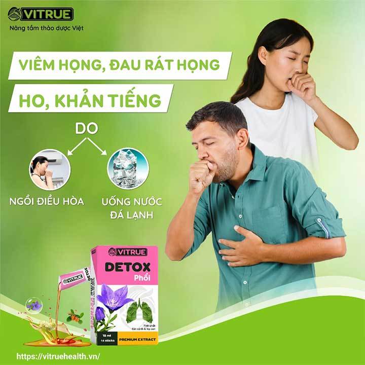 Thải Độc Phổi, Cải Thiện Và Phòng Ngừa Các Vấn Đề Về Hô Hấp, Vitrue Detox