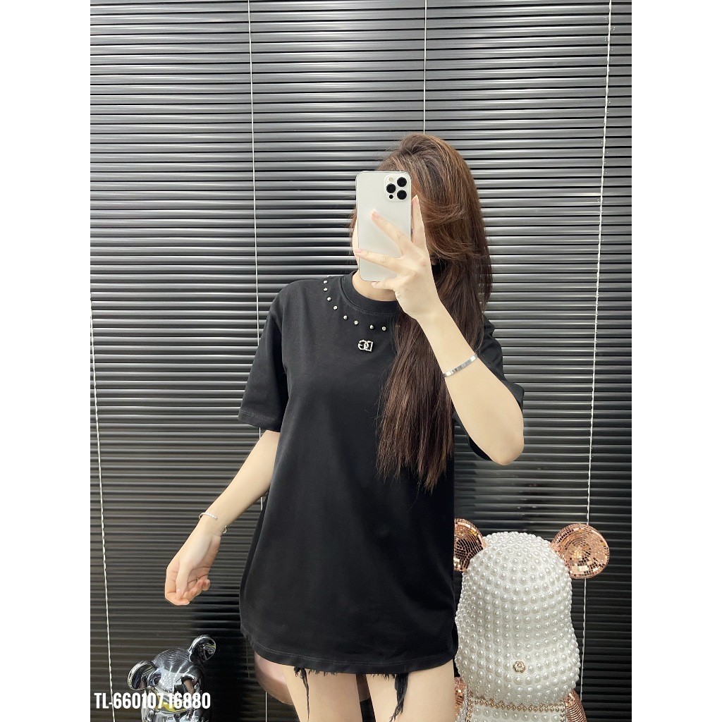 🔥Hot🔥Áo thun DG đính đá logo sắt thiết kế hot trend Nam nữ New 2024