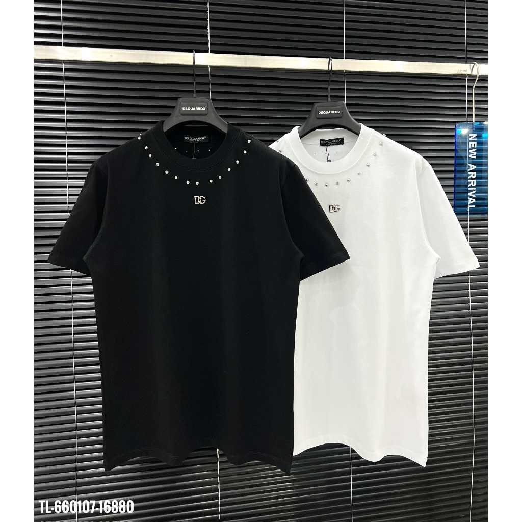 🔥Hot🔥Áo thun DG đính đá logo sắt thiết kế hot trend Nam nữ New 2024