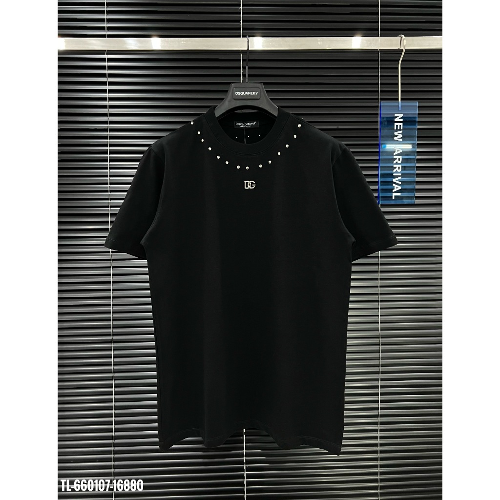 🔥Hot🔥Áo thun DG đính đá logo sắt thiết kế hot trend Nam nữ New 2024