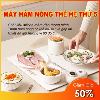 Mâm điện hâm nóng giữ hương vị thơm ngon của thức ăn,Thảm hâm nóng thức ăn có thể gấp gọn,Đĩa hâm nóng mâm cơm gia đình