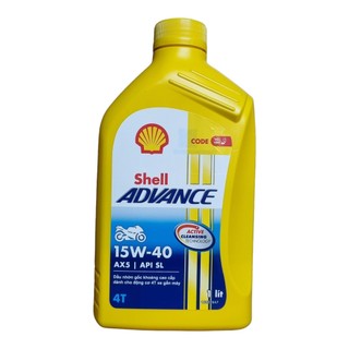 NHỚT SHELL ADVANCE AX5 15W-40 1L (Nhớt xe số)