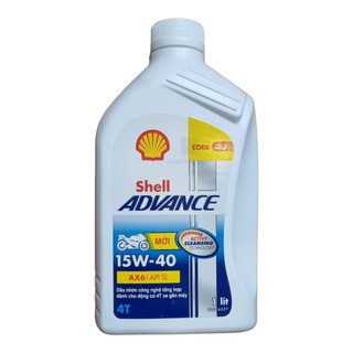 Nhớt Shell AX6 Công Nghệ Tổng Hợp 15W40 cao cấp chuyên tay côn