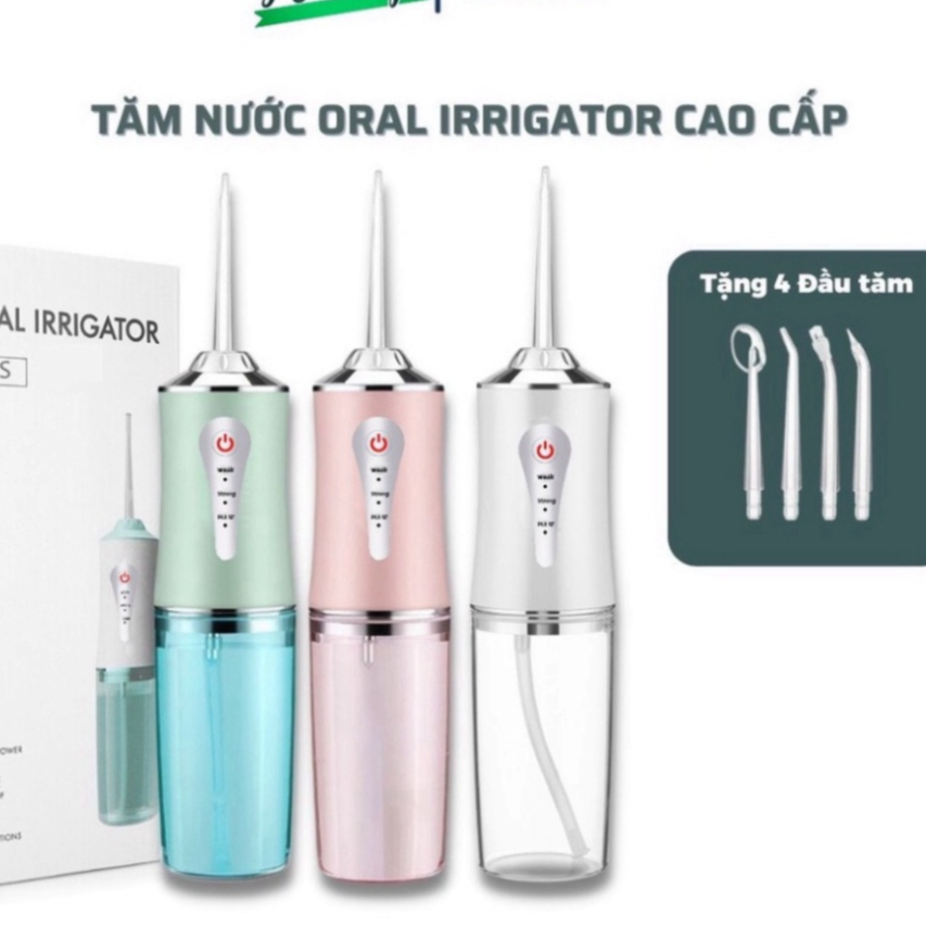 Máy Tăm Nước Cầm Tay Oral Irrigator - Tăm Nước Vệ Sinh Răng Miệng Hàng Chính Hãng