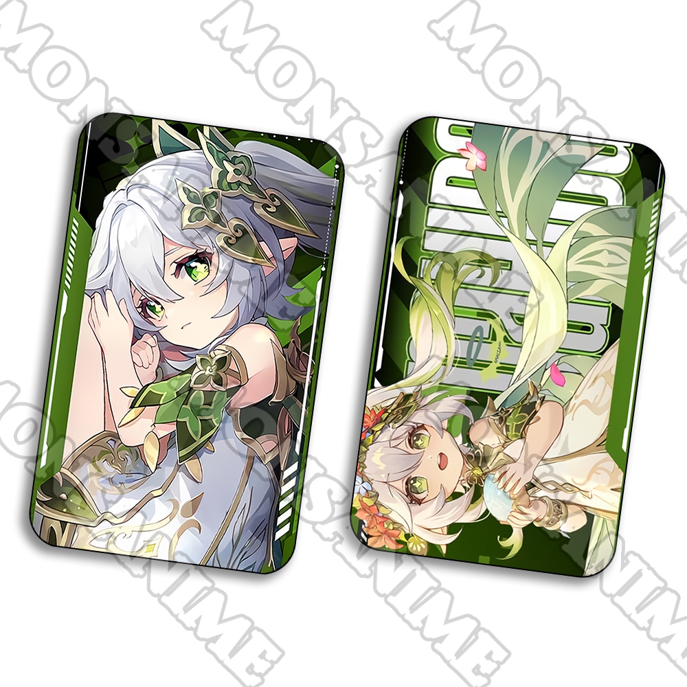 Ảnh thẻ in hình game GENSHIN IMPACT ver CHỮ card bo góc viền 5*8cm anime chibi xinh xắn sưu tầm