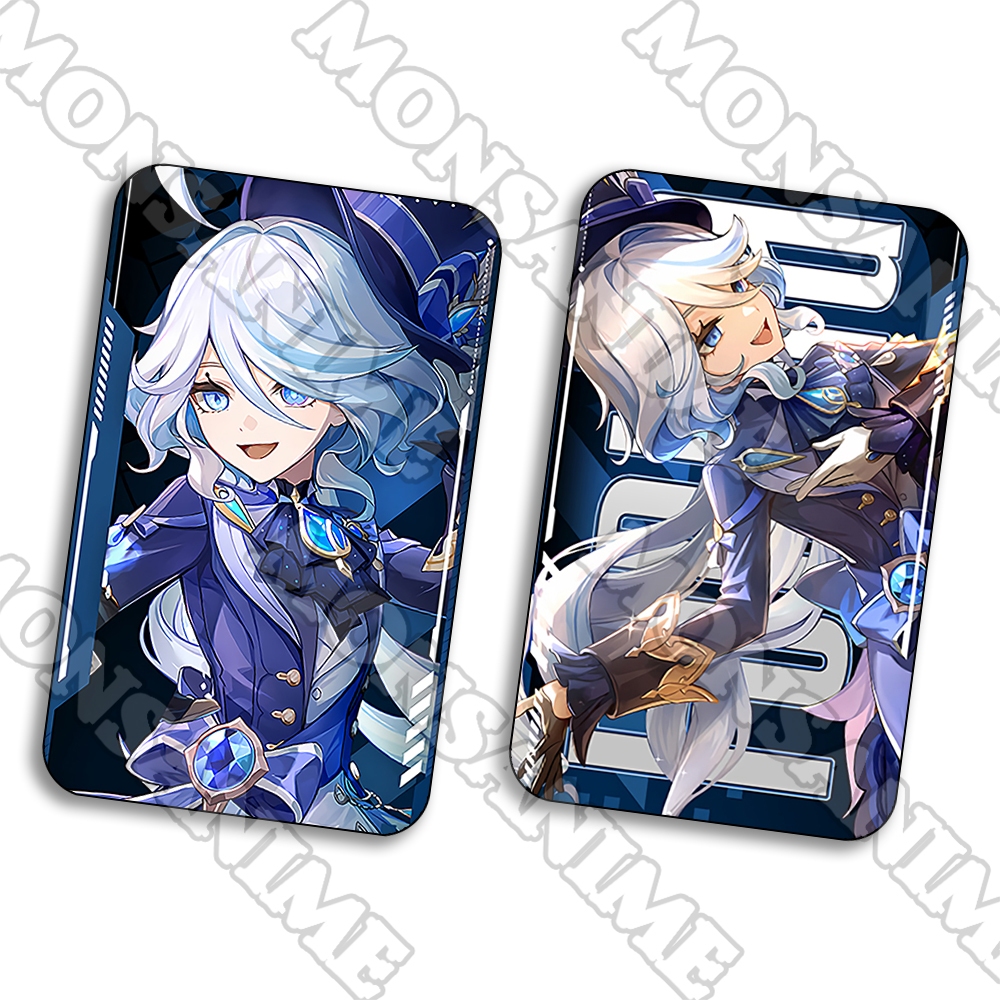 Ảnh thẻ in hình game GENSHIN IMPACT ver CHỮ card bo góc viền 5*8cm anime chibi xinh xắn sưu tầm