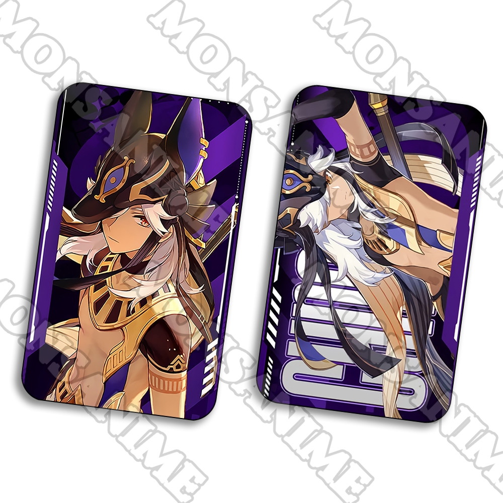 Ảnh thẻ in hình game GENSHIN IMPACT ver CHỮ card bo góc viền 5*8cm anime chibi xinh xắn sưu tầm