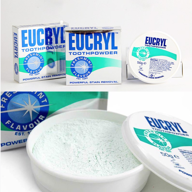 Bột Tẩy Trắng Răng Eucryl Toothpowder (50g)