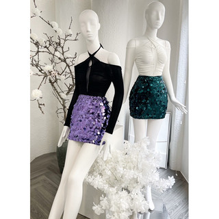 Chân váy bodycon kim sa