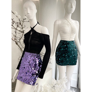 Chân váy bodycon kim sa