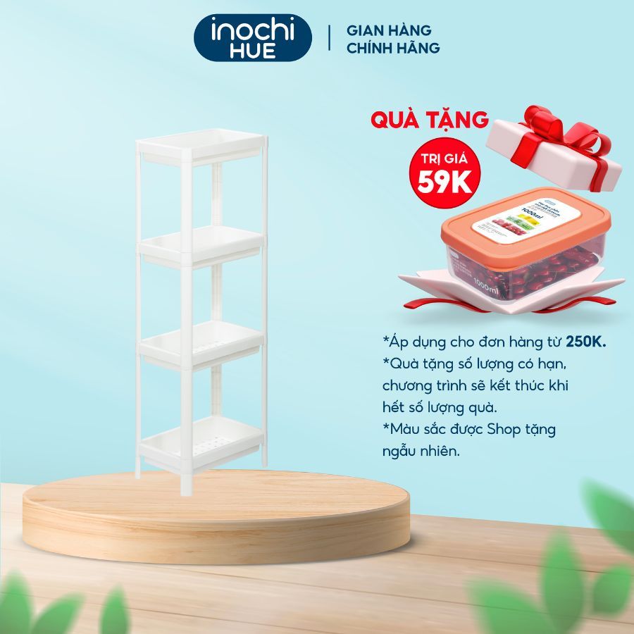 Kệ để đồ đa năng  INOCHI Tokyo 4 Tầng Nhựa Nhà Bếp đựng mỹ phẩm, đựng giày dép, sách vở