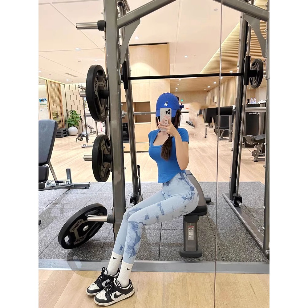 Quần tập gym nữ chun mông, quần legging thể thao nữ tôn dáng, vải co giãn thoải mái AMI-B28