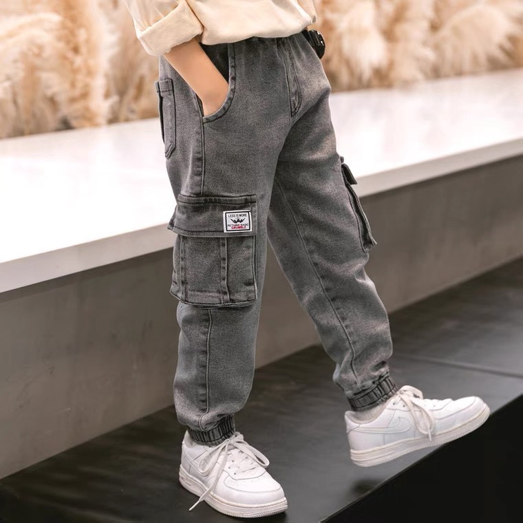 QUẦN JEAN TÚI HỘP cá tính cho bé size đại từ 18kg - 55kg