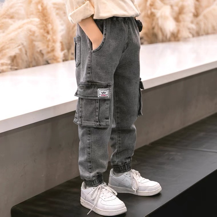 QUẦN JEAN TÚI HỘP cá tính cho bé size đại từ 18kg - 55kg