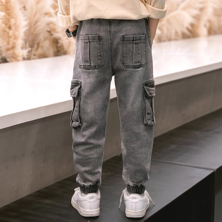 QUẦN JEAN TÚI HỘP cá tính cho bé size đại từ 18kg - 55kg