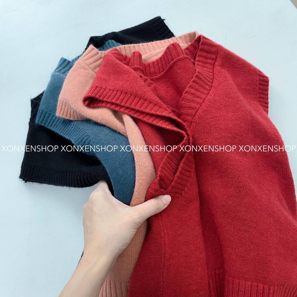 Áo gile len cổ timXONXEN SHOP QUẢNG NGÃI mã 1167