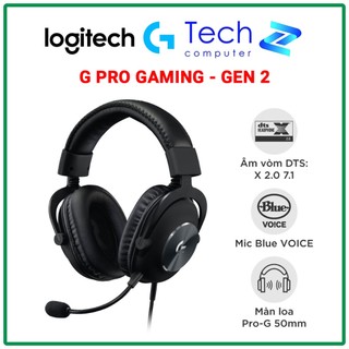 Tai nghe Logitech G PRO GEN 2 GAMING Black (Có Dây)