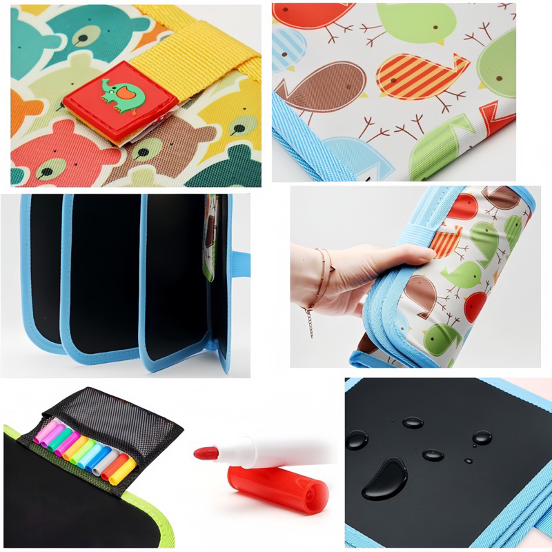 Sổ vẽ tự xoá graffiti phát sáng cho bé mẫu mới tặng kèm bút và bông lau